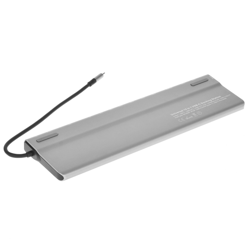 Фото  VCOM CU4703  Адаптер TypeC -->3*USB3.0+2*USB2.0+VGA+RJ45+SD+TF+AUD+HDMI+DP+2*USB3.1 Data+PD[4895182217294]
