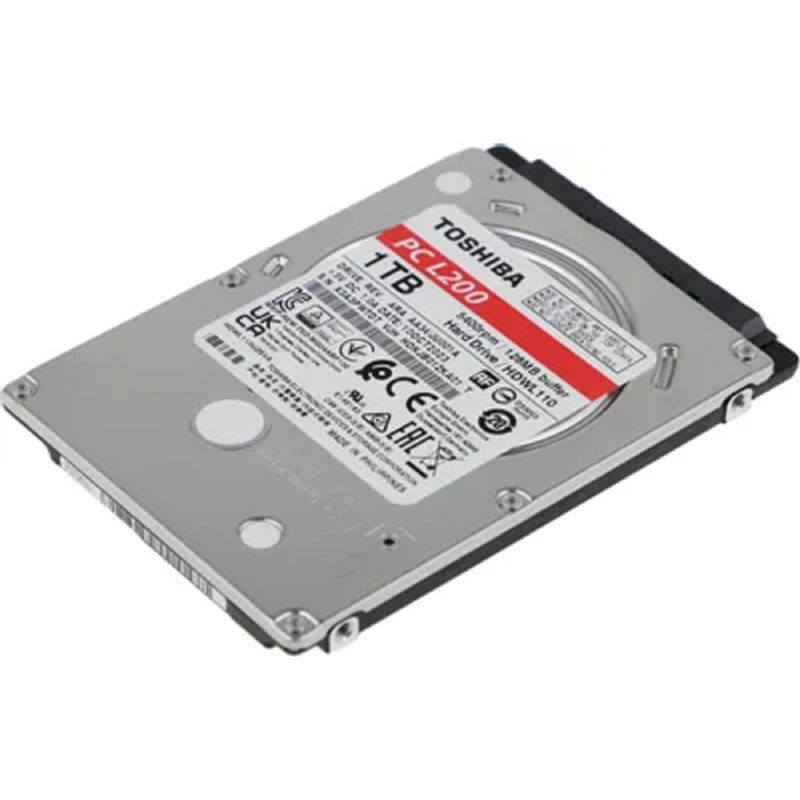 Фото  1TB Toshiba L200 Slim (HDWL110UZSVA/HDKCB88ZKA01T) {SATA-III, 5400RPM, 128MB, 2.5", 7mm}