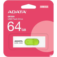 Фото  A-DATA Flash Drive 64GB <AUV320-64G-RWHGN> UV320, USB 3.2, белый/зеленый