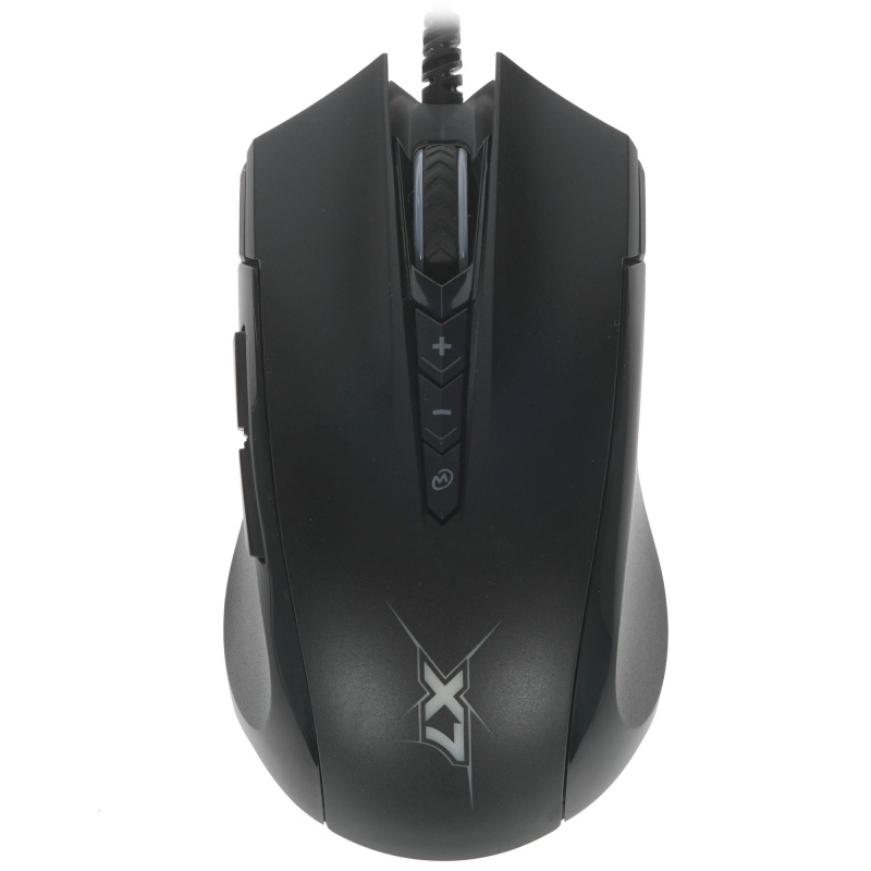 Фото  A4Tech X89 черный оптическая (2400dpi) USB (7but) [1147672]