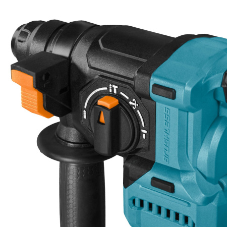 Фото  Bort ПЕРФОРАТОР АККУМУЛЯТОРНЫЙ BHD-20LI-SR {Аккумуляторная система Makita 18V LXT; SDS+; 0...950 об/мин; 0...4700 уд/мин; 2,2 Дж, 2X4,0АЧ+ЗУ 6 кг} [93