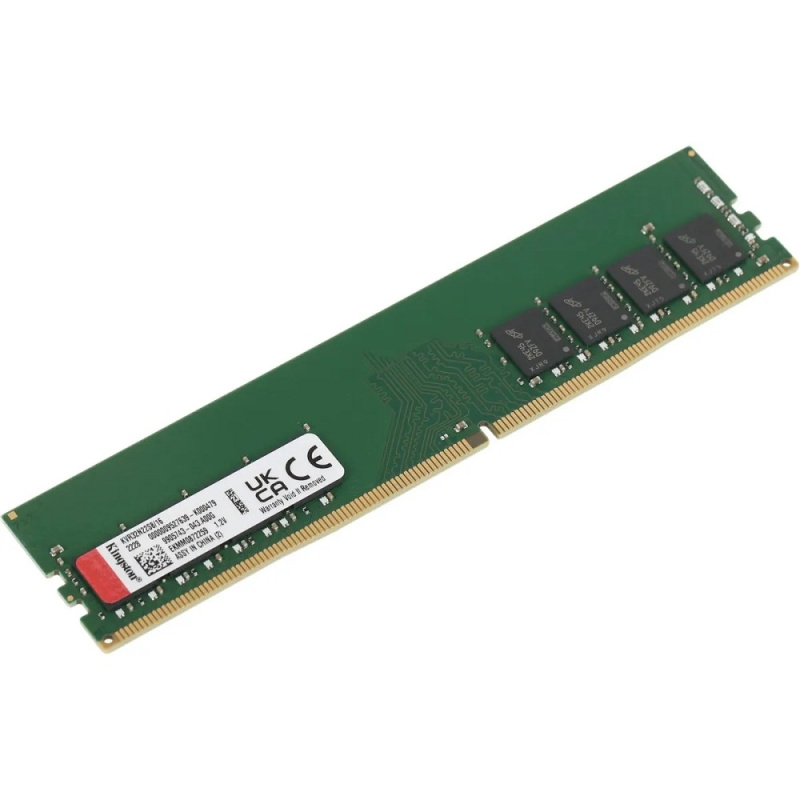 Фото  Kingston DDR4 DIMM 16GB KVR32N22S8/16 PC4-25600, 3200MHz, CL22