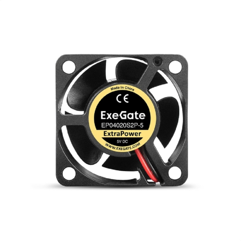 Фото  Exegate EX295197RUS Вентилятор 5В DC ExeGate ExtraPower EP04020S2P-5 (40x40x20 мм, Sleeve bearing (подшипник скольжения), 2pin, 7000RPM, 30.5dBA)