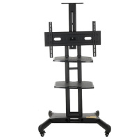 Фото  ONKRON TS1552 чёрная 2 полки для AV в комплекте