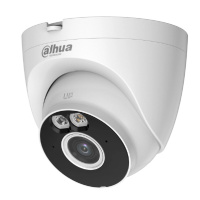 Фото  DAHUA DH-IPC-T3AP-PV-0280B Уличная турельная IP-видеокамера Smart Dual Light 3Мп, 1/2.8” CMOS, объектив 2.8мм, видеоаналитика, ИК 30м, LED 30м, микроф