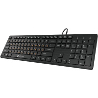 Фото  Клавиатура Oklick 520M2U черный/черный USB slim Multimedia [1061587]