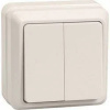 Фото  Iek EVO20-K33-10-DC ВС20-2-0-ОКм Выключатель 2кл 10А откр.уст. ОКТАВА (кремовый)