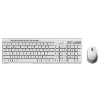Фото  Клавиатура + мышь Genius Smart Slimstar 8230 WHITE {USB,1 мини-ресивер на оба устройства,104 кл кнопка SmartGenius,  мембранная,800-1600 DPI} [3134001