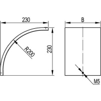 Фото  Dkc 38246 Крышка на угол CD 90 вертикальный внеш. 90° осн.400