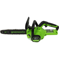 Фото  Greenworks GD24CS30 Цепная пила аккумуляторная, 24V, 30см, бесщеточная, без АКБ и ЗУ [2007007]