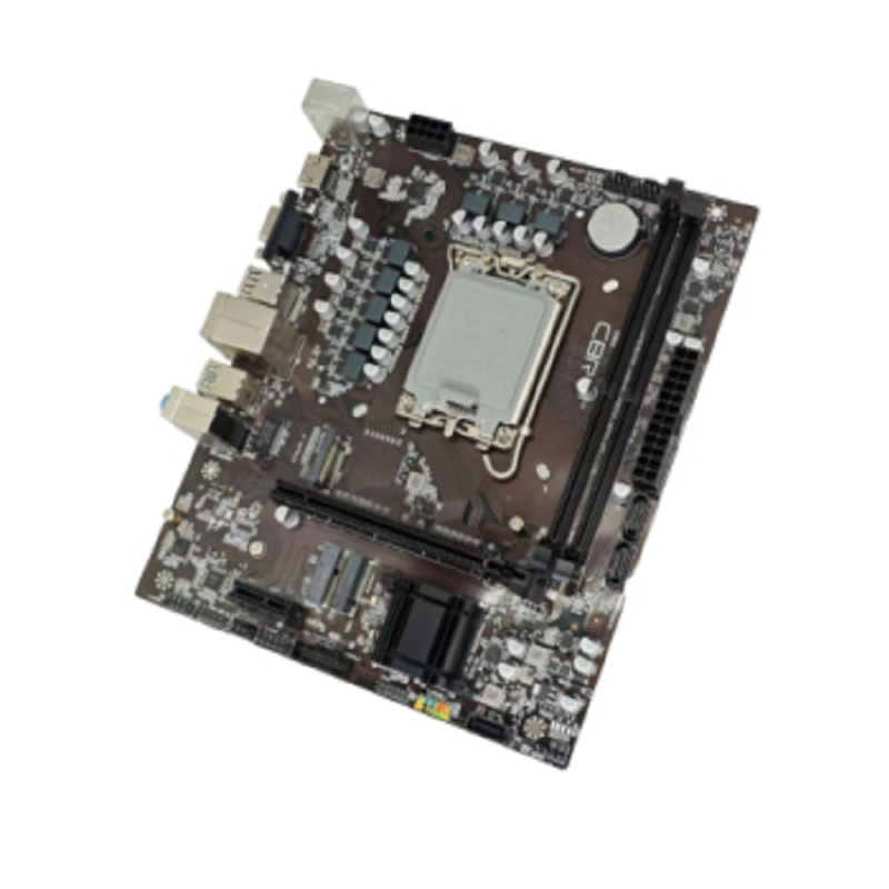Фото  CBR B760-D4 { Chipset B760, Socket 1700, 2*DDR4, mATX, HDMI+VGA, 1*PCIEx16, 1*PCIEx1, 1*M.2 (NVME), 3*SATA3, 4*USB 2.0 + 2*USB3.0, LAN 1Gb}  OEM УПАКО