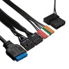 Фото  Exegate EX287884RUS ExeGate mEVO-9302-RGB-500W-12 (mATX, БП 500NPX с вент. 12см, 2*USB+1*USB3.0, HD аудио, черный с RGB подсветкой)