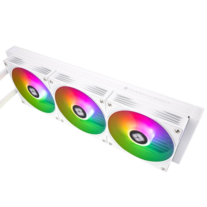 Фото  Thermalright Система водяного охлаждения Aqua Elite 360 V6 ARGB White / Black / 3x120mm ARGB PWM Fans / TRAE360V6AW