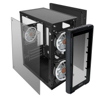 Фото  Ginzzu B175  2*USB 2.0,AU передняя и боковая панель стекло