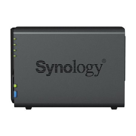 Фото  Synology DS223 Сетевое хранилище NAS, слоты 2x2.5"/3.5" SATA3, 1x1 Гбит/с, 3xUSB 3.X, Realtek RTD1619B/4x1.7 ГГц, DDR4 2Gb, 60W вилка UK/HK 3-pin