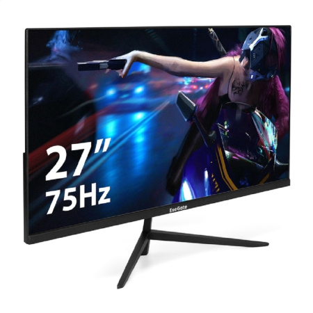 LCD ExeGate 27" EZ2707CA ProSmart {IPS 1920x1080 75Hz 5ms 250cd 1000:1 178 178 D-Sub HDMI DisplayPor