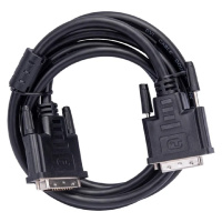Фото  Cablexpert, Кабель DVI-D dual link 25M/25M, экран, феррит.кольца, CCS, 1.8м, черный, пакет (CC-DVI2L-BK-6)