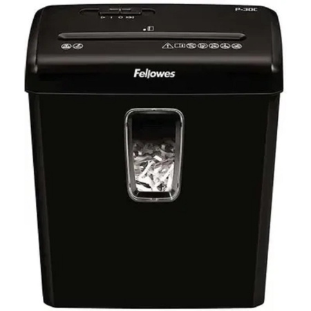 Фото  Fellowes Шредер Powershred P-30C, DIN P-4, 4х34 мм, 6 лст., 15 лтр. (FS-60081)