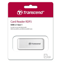 Фото  Внешний картридер USB 3.0 Multi-Card Reader F5 All in 1 Transcend [TS-RDF5W] White