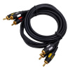 Фото  Rexant (17-0212) Шнур 3RCA Plug - 3RCA Plug  1.5М  (GOLD)