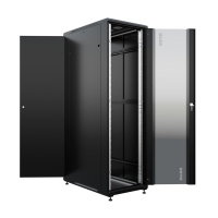 Фото  NTSS Шкаф напольный универсальный серверный NTSS R 42U 600х1000мм, 4 профиля 19, двери стекло и сплошная металл, боковые стенки съемные, регулируемые 