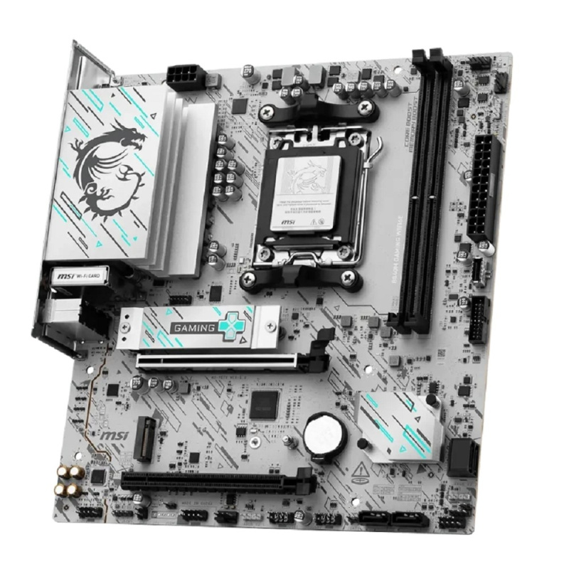 Фото  Материнская плата MSI B840M GAMING WIFI6E SocketAM5 AMD B840 2xDDR5 mATX AC`97 8ch(7.1) 2.5Gg RAID+HDMI+DP