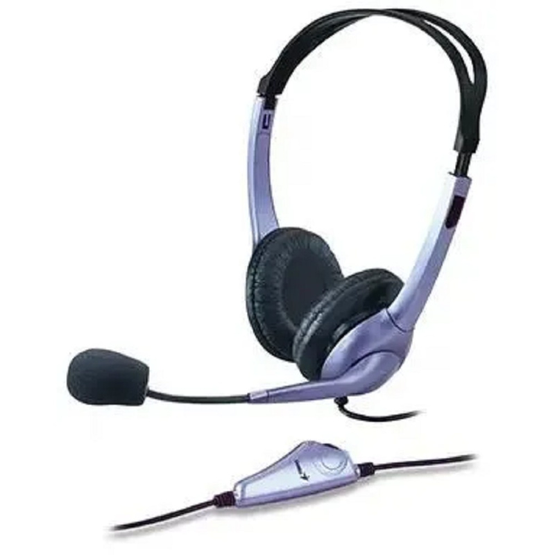 Фото  Genius Headset HS-04S, Stereo, 1x mini jack 3.5mm, blue