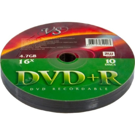 Диски VS DVD+R 4 7 GB 16x Shrink 10