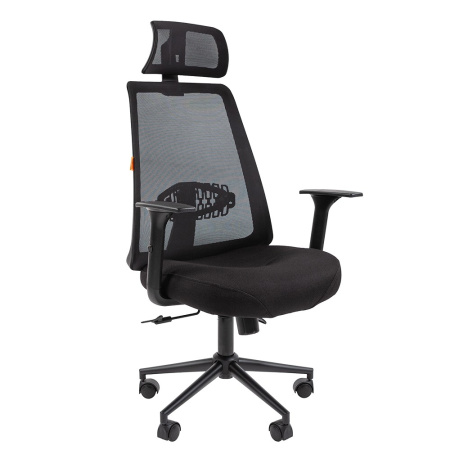 Офисное кресло Chairman 535 Россия BLACK ткань черный серый (7142312)