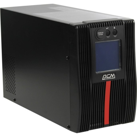 PowerCom Macan MAC-1000 ИБП {On-Line  1000VA   1000W  Tower  4 xC13  LCD  Serial+USB  SNMPslot  подк