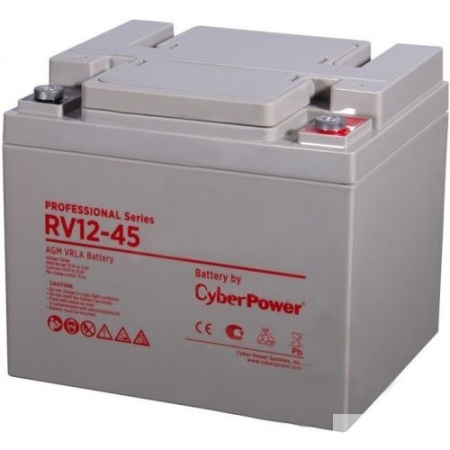 CyberPower Аккумуляторная батарея RV 12-45   12 В 45 Ач {клемма М6  ДхШхВ 197х165х170мм  высота с кл