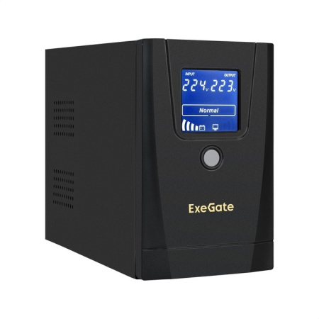 Exegate EX292770RUS ИБП ExeGate SpecialPro Smart LLB-650.LCD.AVR.1SH.2C13.RJ.USB <650VA 360W  LCD  A